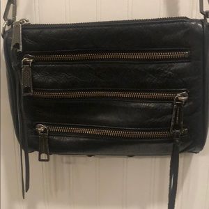 Rebecca Minkoff Mini 5 Zipper Leather Crossbody